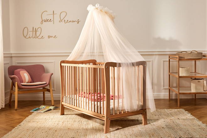 Babybett Sasha 60x120cm - Natur