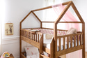 Vintage Bunk Bed L Premium On The Floor 90x190cm