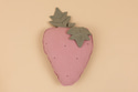 Strawberry Linen Cushion - Pink