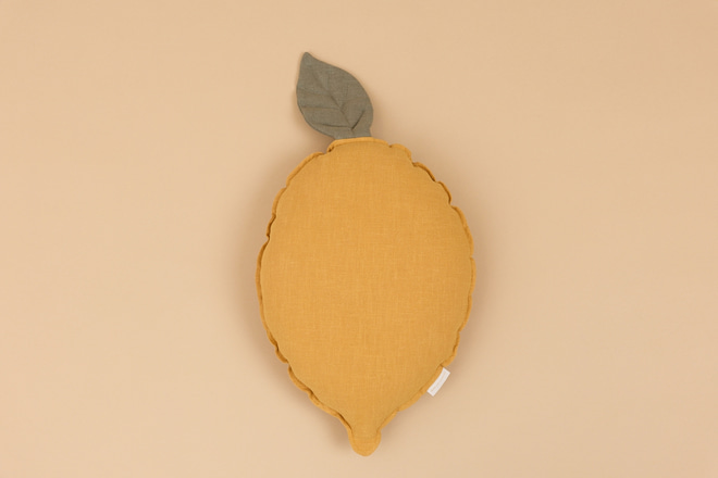 Lemon Linen Cushion - Yellow