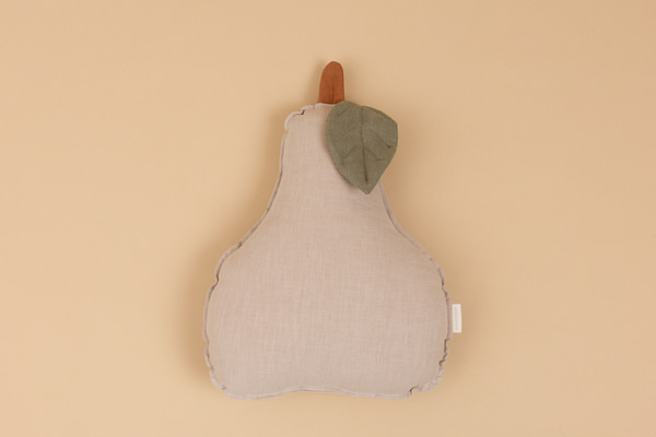 Coussin Poire en Lin - Beige
