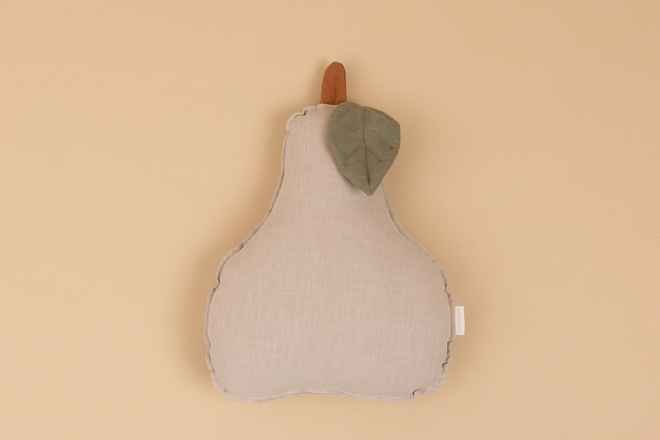 Coussin Poire en Lin - Beige