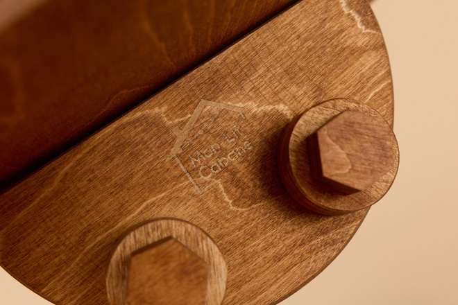 Tavoletta Rotonda in Legno - Vintage