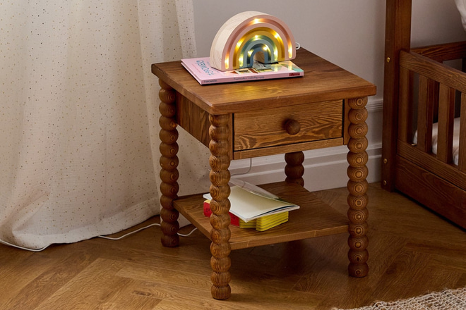 Table de Chevet - Perlés Vintage