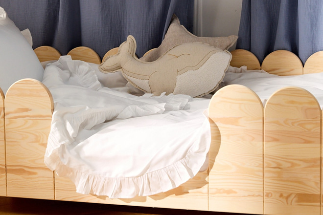 Housse de Couette Margaret Satin de Coton Blanc 140x200