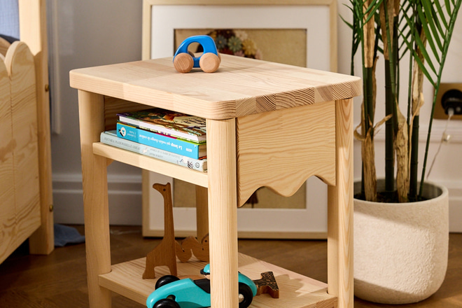 Table de Chevet - Festonnée Bois