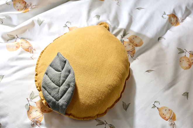 Cuscino Limone in Lino - Giallo