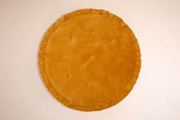 Round Mustard Soft Velour Mat