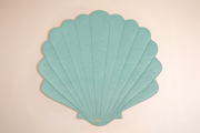 Tapis Coquillage en Velours Vert Menthe
