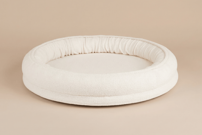 Ecru Boho Boucle Cocoon Without Ruffles