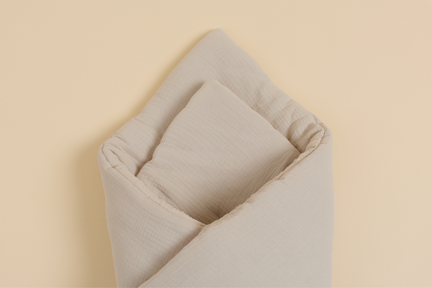 - Gigoteuse d'Emmaillotage en Mousseline - Beige - Beige (Mon Lit Cabane) - Image 3