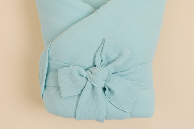 Gigoteuse d'Emmaillotage en Mousseline - Menthe