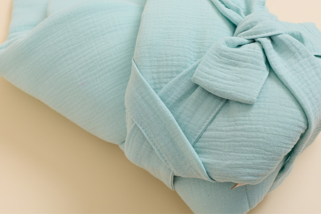 Gigoteuse d'Emmaillotage en Mousseline - Menthe