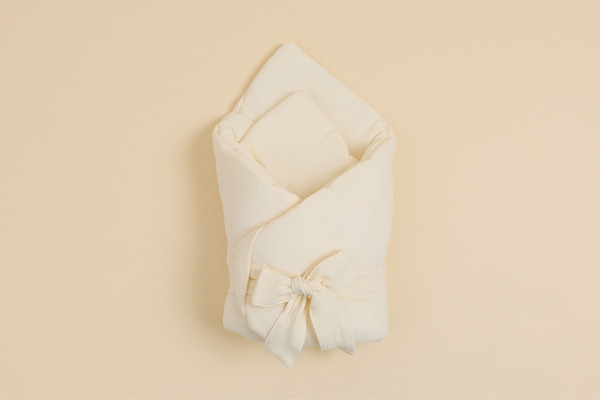 Babyschlafsack aus Musselin - Creme