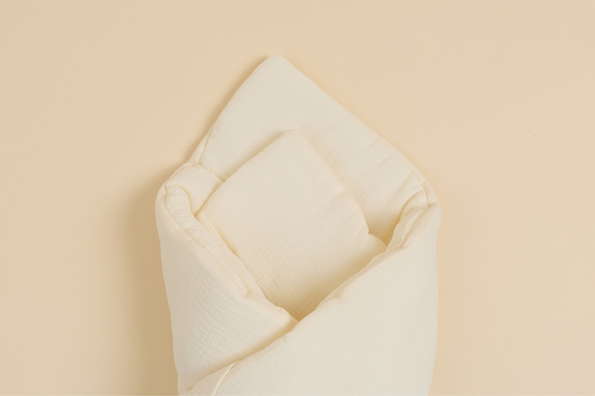 Saco De Dormir Envolvente De Muselina - Crema
