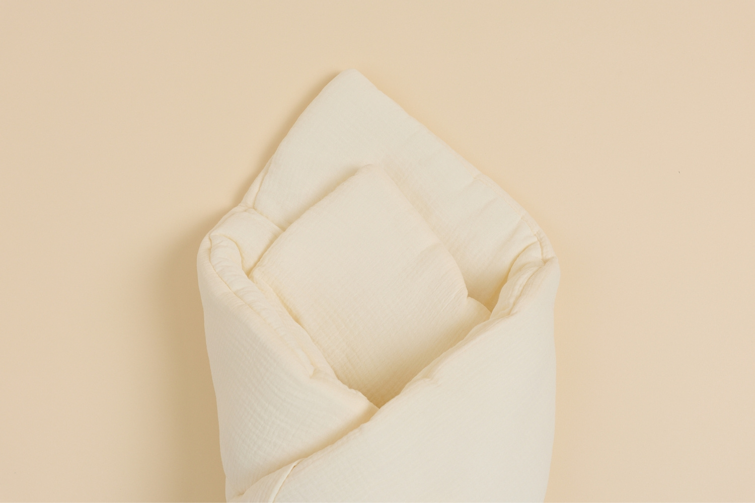 - Gigoteuse d'Emmaillotage en Mousseline - Crème - Blanc (Mon Lit Cabane) - Image 5