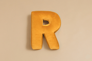 Cuscino Lettera R - Giallo