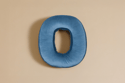 Letter Cushion O - Blue