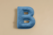Cuscino Lettera B - Blu