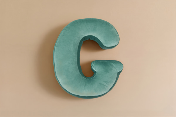 Cuscino Lettera G - Menta