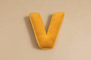 Almofada Letra V - Amarelo