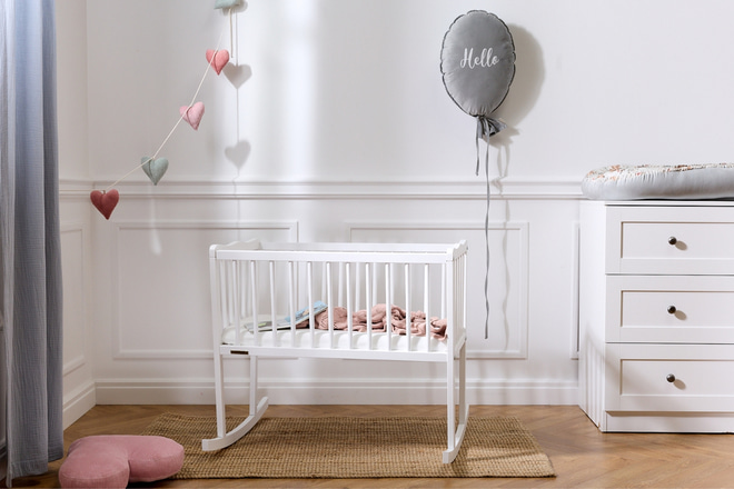 Babybett Dorothée 40x80cm - Weiß