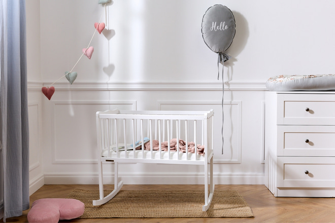 Babybett Dorothée 40x80cm - Weiß