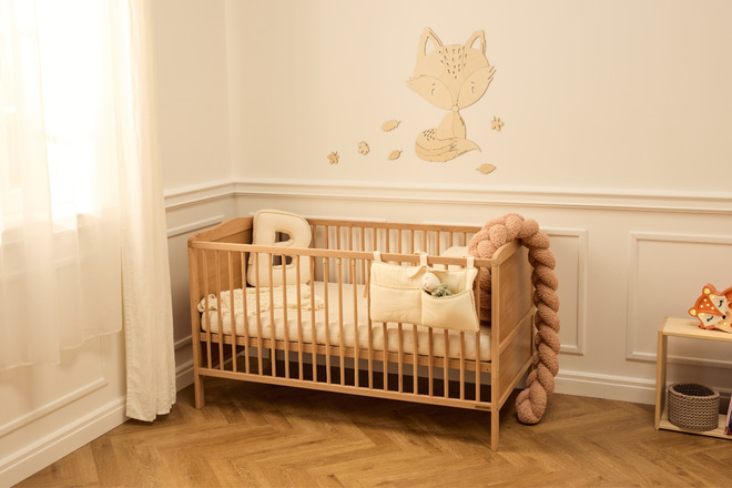 Nelly Evolving Baby Bed 70x140cm - Natural