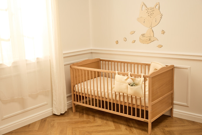 Lit Bébé Évolutif Nelly 70x140cm - Naturel