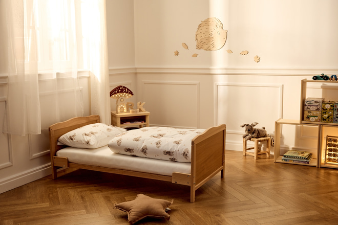Nelly Babybett Mitwachsend 70x140cm - Natur