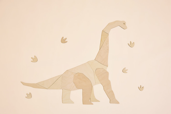 Decoración mural Diplodocus