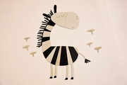 Nástěnná dekorace zebra