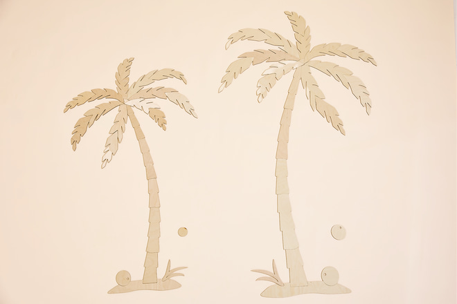 Decorazione murale - Set di 2 Palme