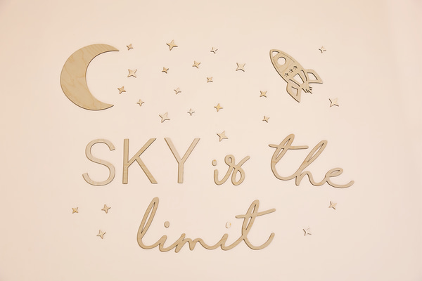 Nástěnná dekorace "Sky is the limit"
