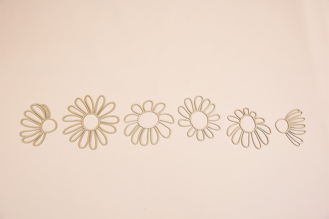 Flores Silvestres de madera