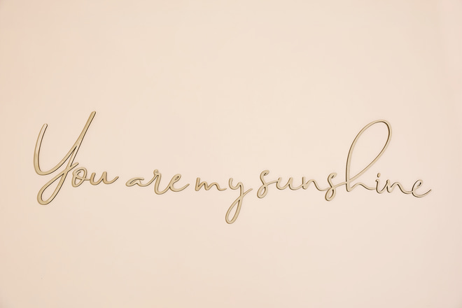Nástěnná dekorace "You Are My Sunshine"