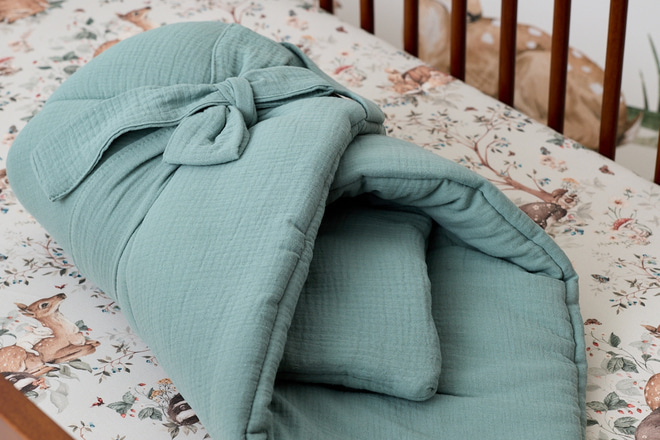 Olive Muslin Swaddle