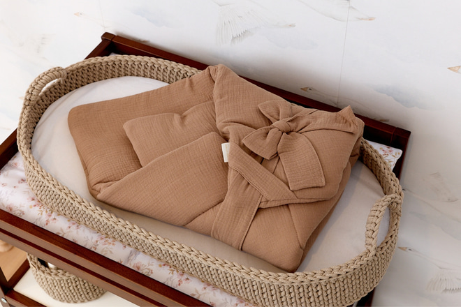 Chocolate Muslin Swaddle
