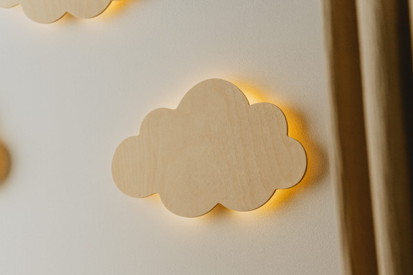 Lampe - Set mit 3 Wolken
