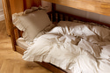 Housse de Couette Beige à Volants 120x170