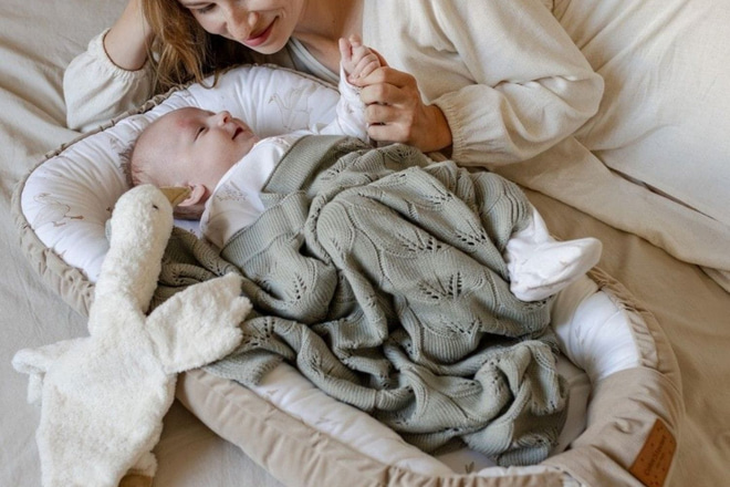 Coperta di Bambù Ivy Beige