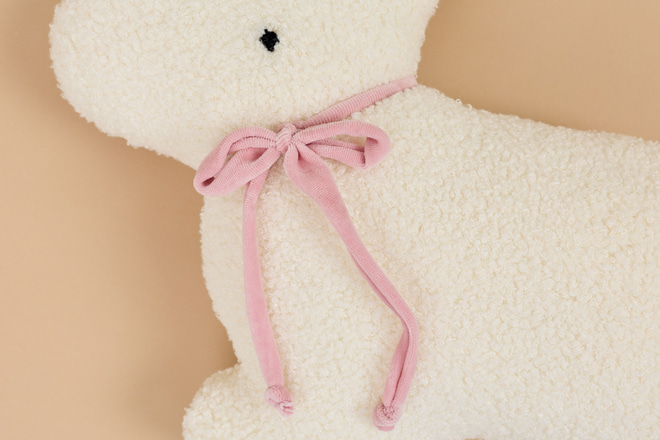 Cuscino Coniglio Bouclé - Bianco