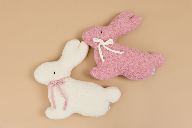 Cuscino Coniglio Bouclé - Bianco