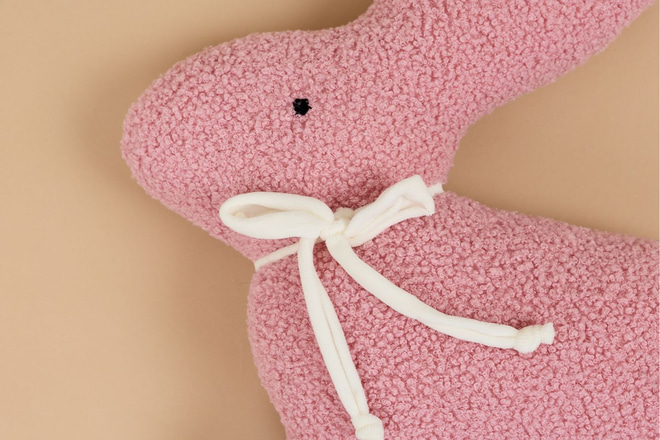 Cuscino Coniglio Bouclé - Rosa