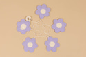 Ghirlanda di Fiori in Lino - Viola