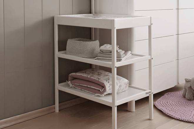 Mesa Cambiadora Clásica Blanca