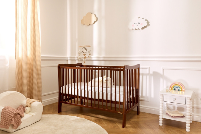 Nachttisch - Perlenfuß Weiß