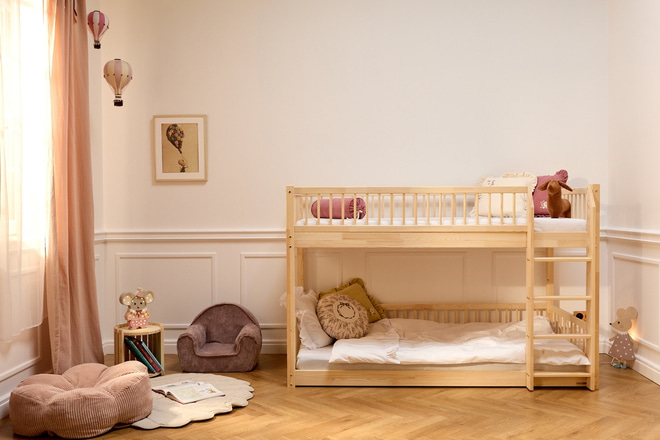 Patrová postel Brasilia Premium na zemi 90x190cm