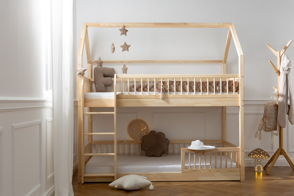 Patrová postel B Premium na zemi 90x190 cm