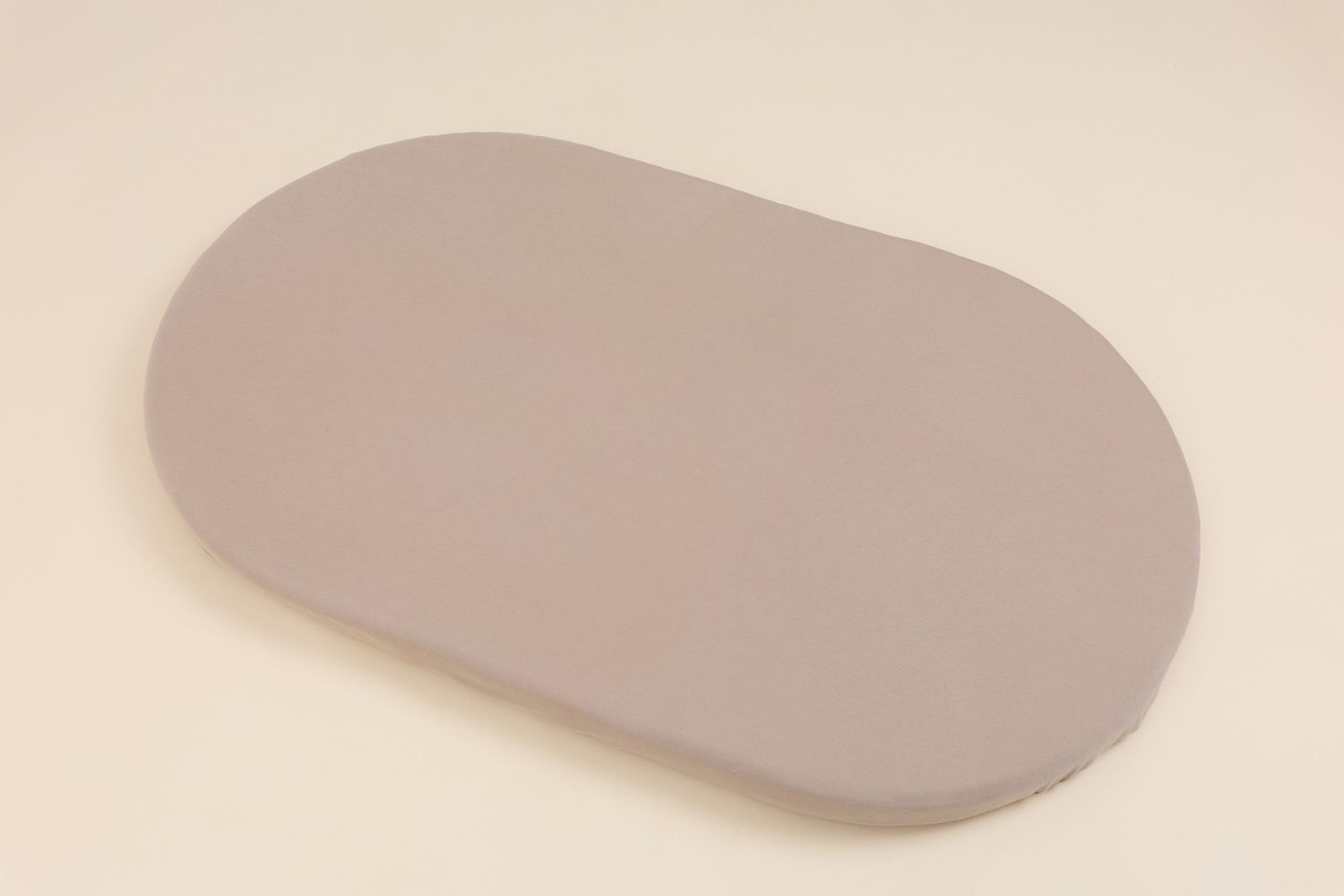 Mon Lit Cabane - - Grand Drap Housse pour le Berceau Ovale Évolutif - Taupe - Beige